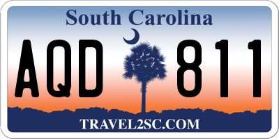 SC license plate AQD811