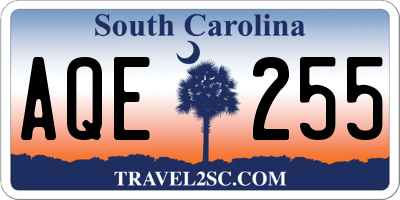 SC license plate AQE255