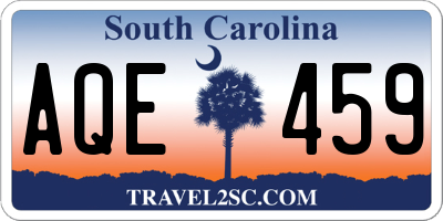 SC license plate AQE459
