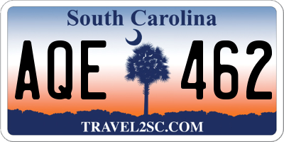 SC license plate AQE462