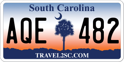 SC license plate AQE482