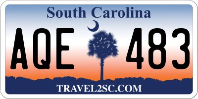 SC license plate AQE483