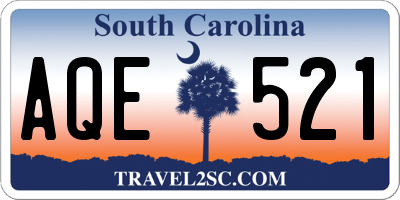 SC license plate AQE521