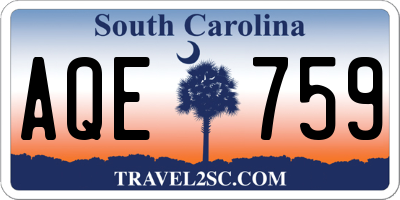 SC license plate AQE759