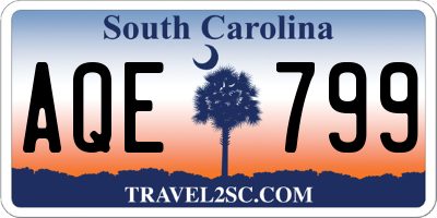 SC license plate AQE799