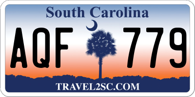SC license plate AQF779