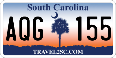 SC license plate AQG155