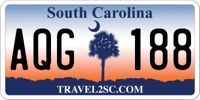 SC license plate AQG188