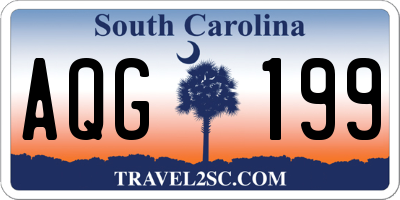 SC license plate AQG199