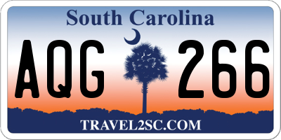 SC license plate AQG266