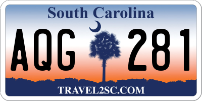 SC license plate AQG281