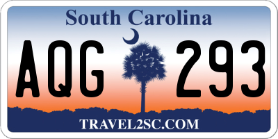 SC license plate AQG293