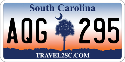 SC license plate AQG295