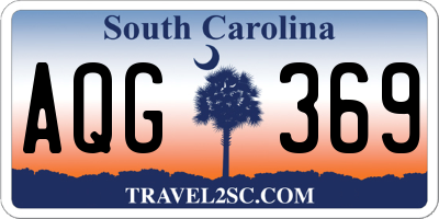 SC license plate AQG369