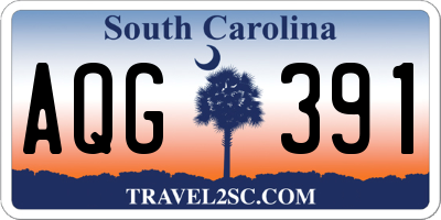 SC license plate AQG391