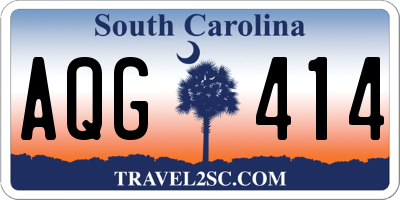 SC license plate AQG414