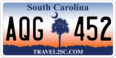 SC license plate AQG452