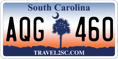 SC license plate AQG460