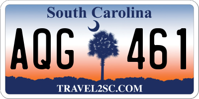 SC license plate AQG461