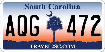 SC license plate AQG472