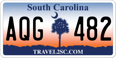 SC license plate AQG482