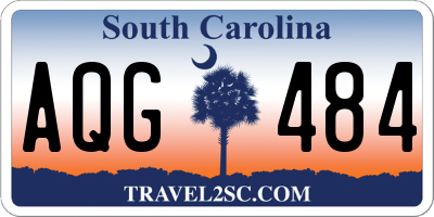 SC license plate AQG484