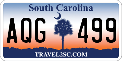 SC license plate AQG499