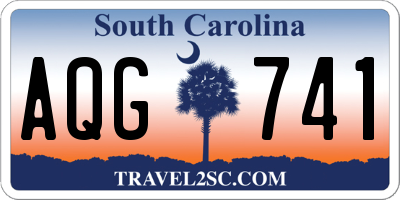 SC license plate AQG741
