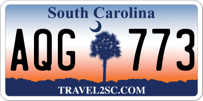 SC license plate AQG773