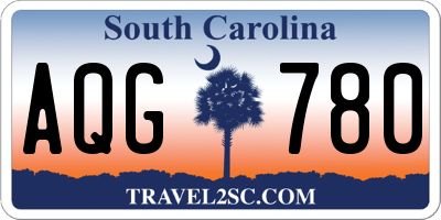 SC license plate AQG780