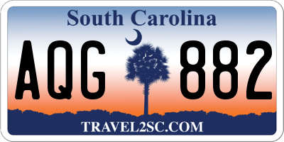 SC license plate AQG882