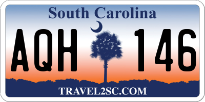 SC license plate AQH146