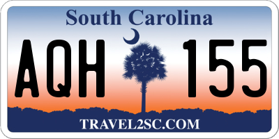 SC license plate AQH155
