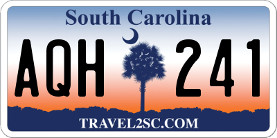 SC license plate AQH241