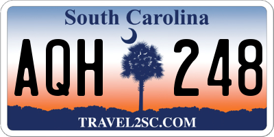 SC license plate AQH248