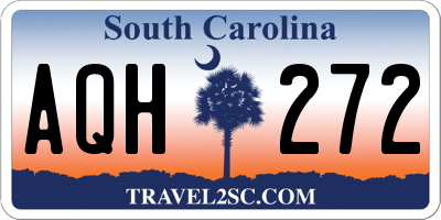 SC license plate AQH272
