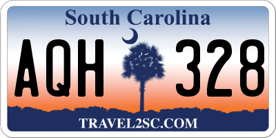 SC license plate AQH328