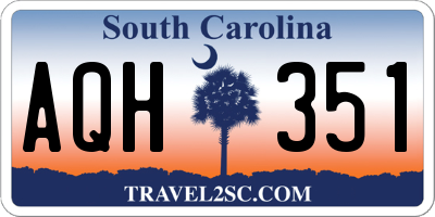 SC license plate AQH351