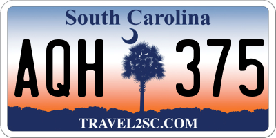 SC license plate AQH375