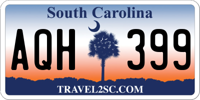 SC license plate AQH399