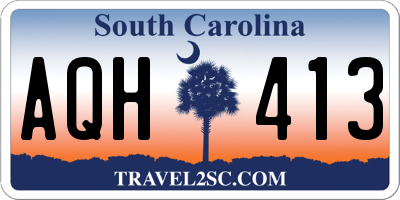 SC license plate AQH413