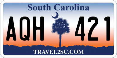 SC license plate AQH421