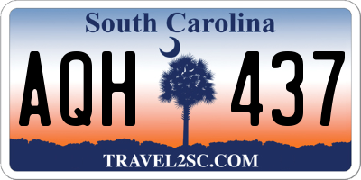 SC license plate AQH437
