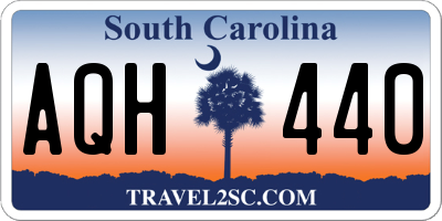 SC license plate AQH440