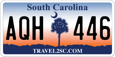 SC license plate AQH446