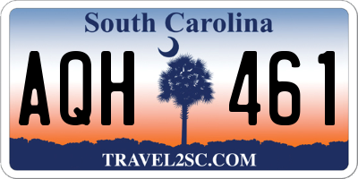 SC license plate AQH461
