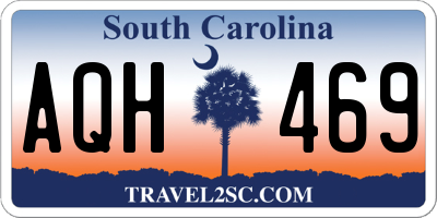 SC license plate AQH469