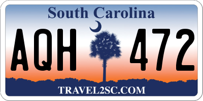 SC license plate AQH472