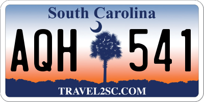 SC license plate AQH541