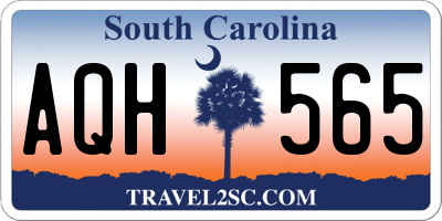 SC license plate AQH565